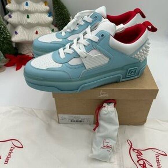 Christian Louboutin Mens Astroloubi low top leather trimmed sneakers size 43 - Picture 7 of 13